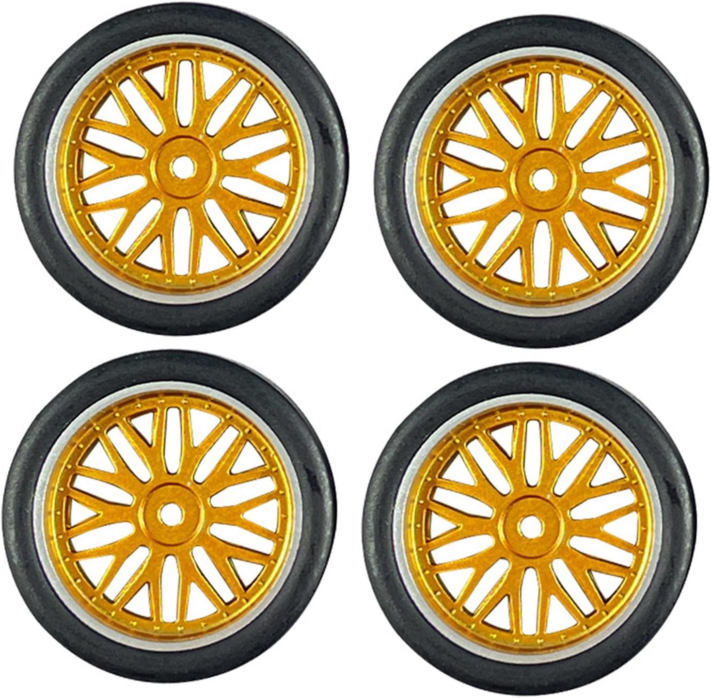 4x RC Drift Tyre Good Grip for 1/18 RC Drift Rally Car Accessory Spare Parts Yellow Toys & Hobbies|Radio Control & Control Line|Rc Model Vehicle Parts & Accs|Other Rc Parts & Accs