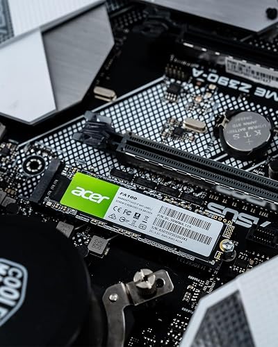 Acer FA100 PCIe 3.0 NVMe SSD 512Go : Vitesse de Lecture Jusqu’à 3300 Mo/s, Disque Dur Interne Gen3x4 M.2 2280 avec HMB et SLC – Disque SSD de Jeu pour Ordinateur Portable/de Bureau - 8