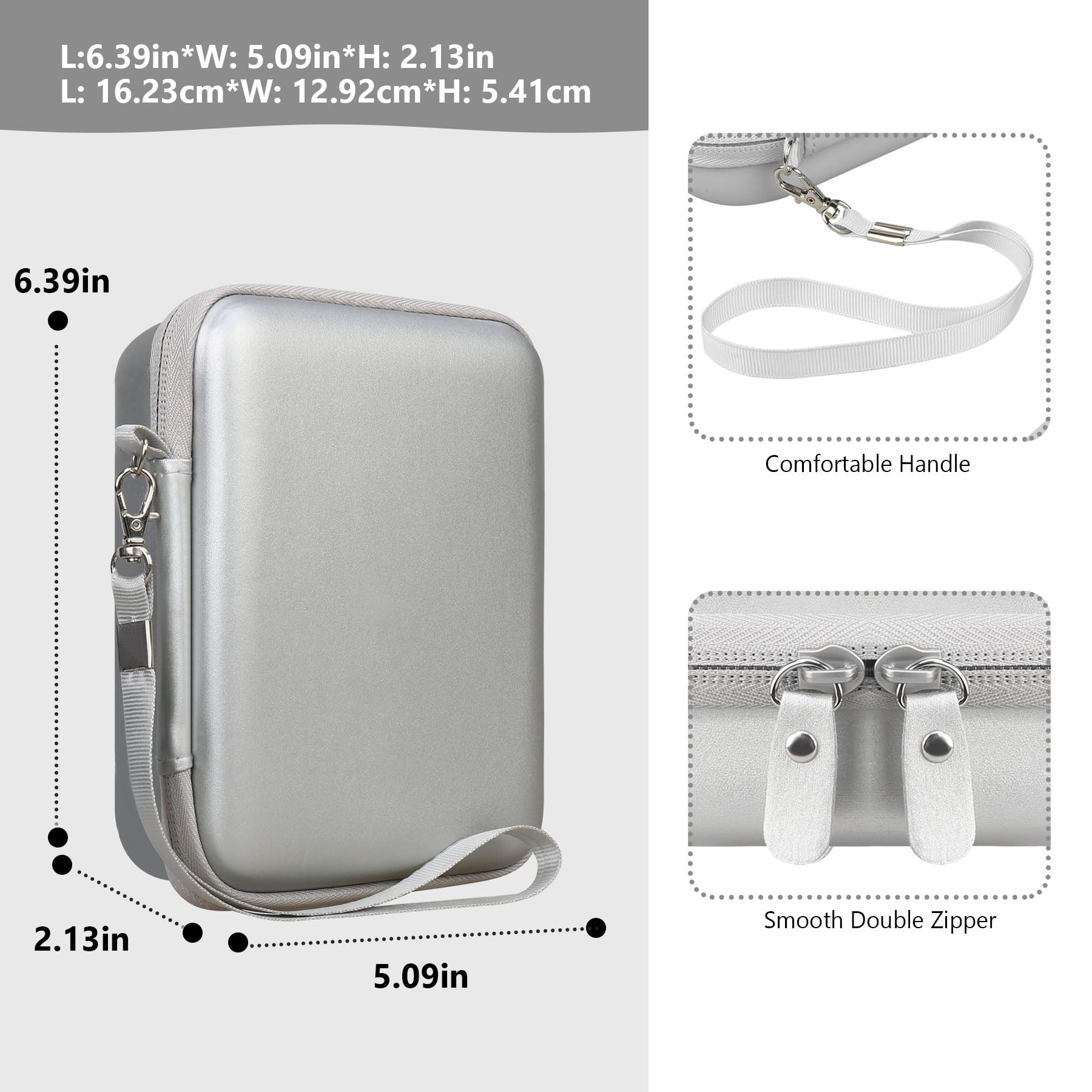 Supmay Custodia rigida per console di gioco portatile retrò G350/RG35XX Pro/RG40XXV/RG405V/RG406V, supporto da viaggio per videogiochi retrò con borsa a rete per scheda SD, cavo di ricarica USB