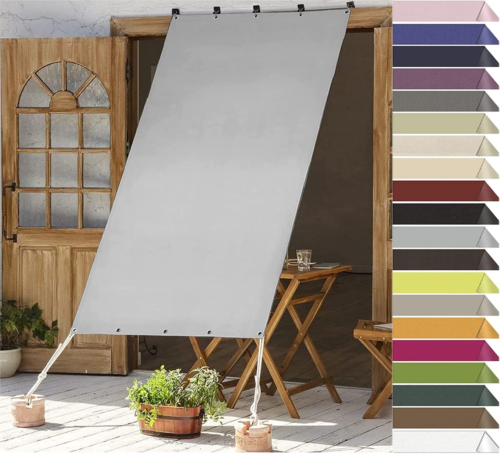 Pare-soleil pour terrasse et camping 120x360 cm pour ombrager vos repas d'été en famille