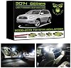 Fyre Flys 12 Piece White LED Interior Lights for 2008-2013 Toyota Highlander Super Bright 6000K 3014 Series SMD Package Map Dome License Plate Light Bulb Kit and Install Tool