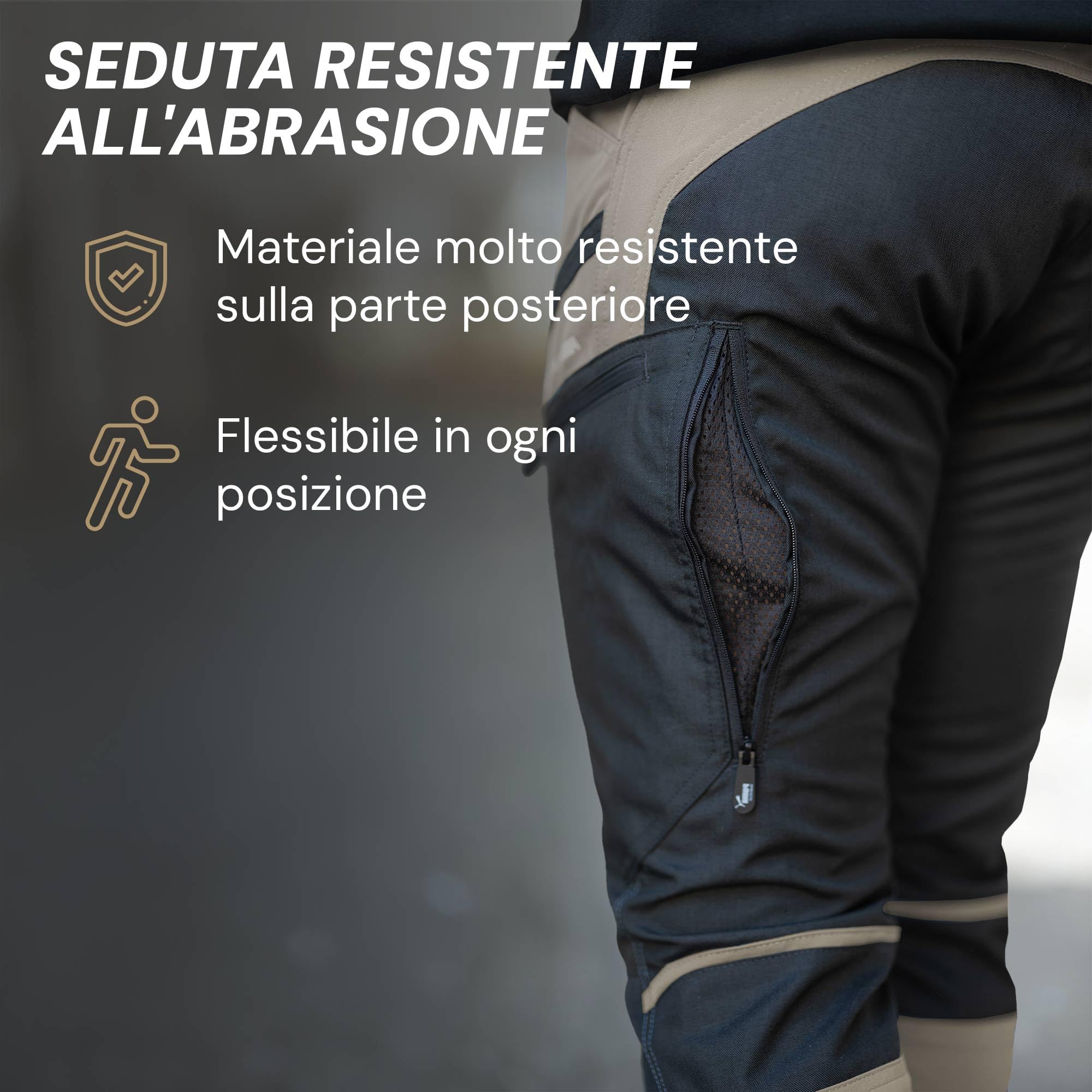 PUMA Workwear Pro-One, pantaloni per attività all'aria aperta, robusti, traspiranti e durevoli, pantaloni perfetti per escursioni, alpinismo, bushcraft e lavori esterni