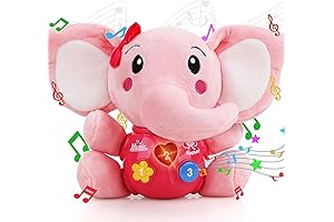 STEAM Life Baby Girl Toys 0-6 Months - Infant Developmental Musical Stuffed...