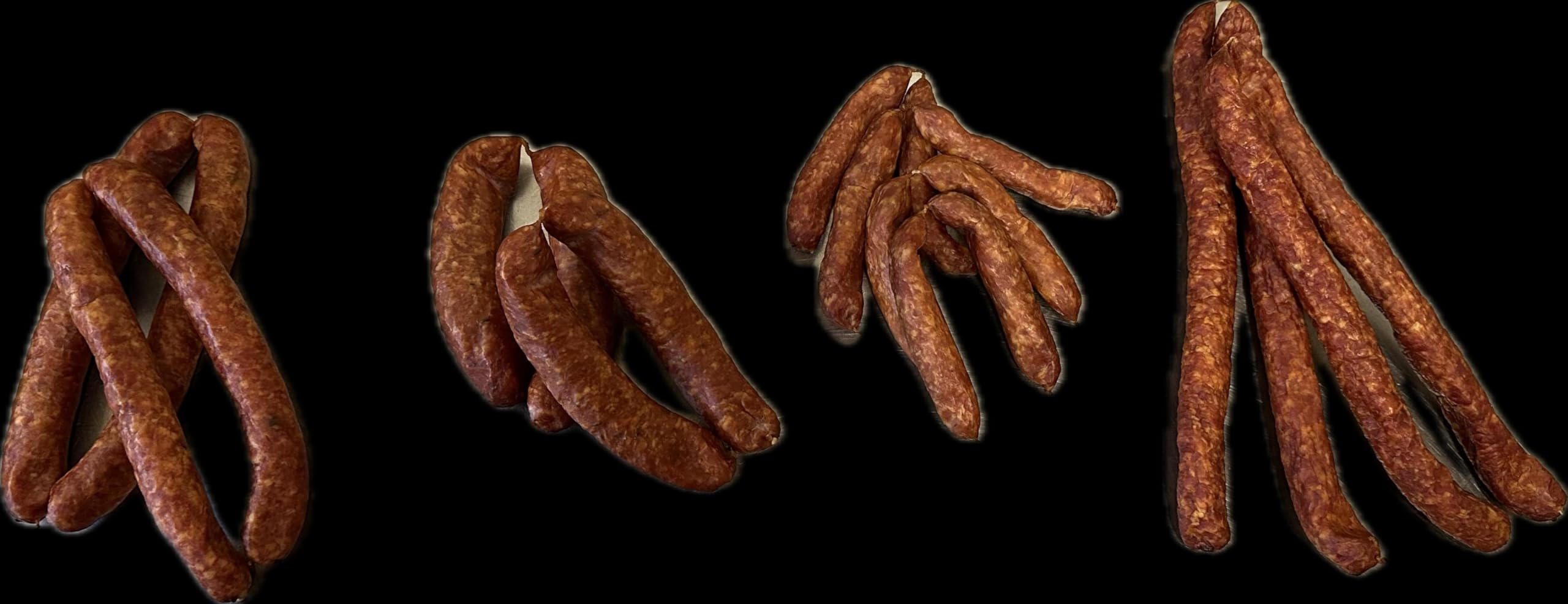 Premium Rohbeisser, Rohesser, Handgemacht, Traditionelle Deutsche Art, 4 Pfefferbeissser, 4 Polnische, 8 Bierbeisser, 4 Pustastangen (Scharf)