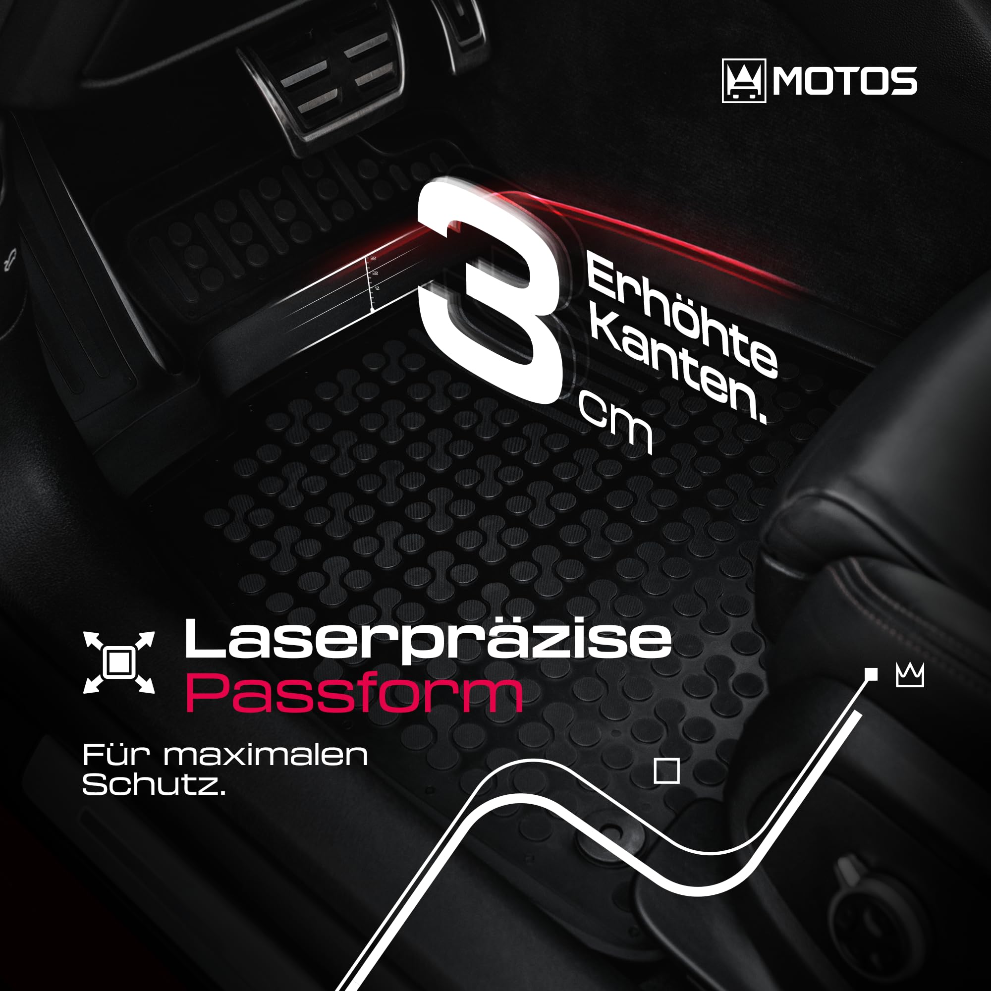 Tappetini gomma per Citroën C3 2024 - 2026 | Vestibilità perfetta