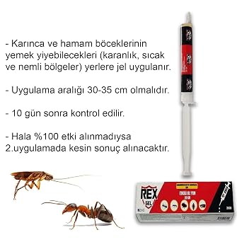 Hamam Böceği Haşere ve Karınca Için Uzun Süre Etkili Jel Yem Böcek Kalıcı Etki 20 gr