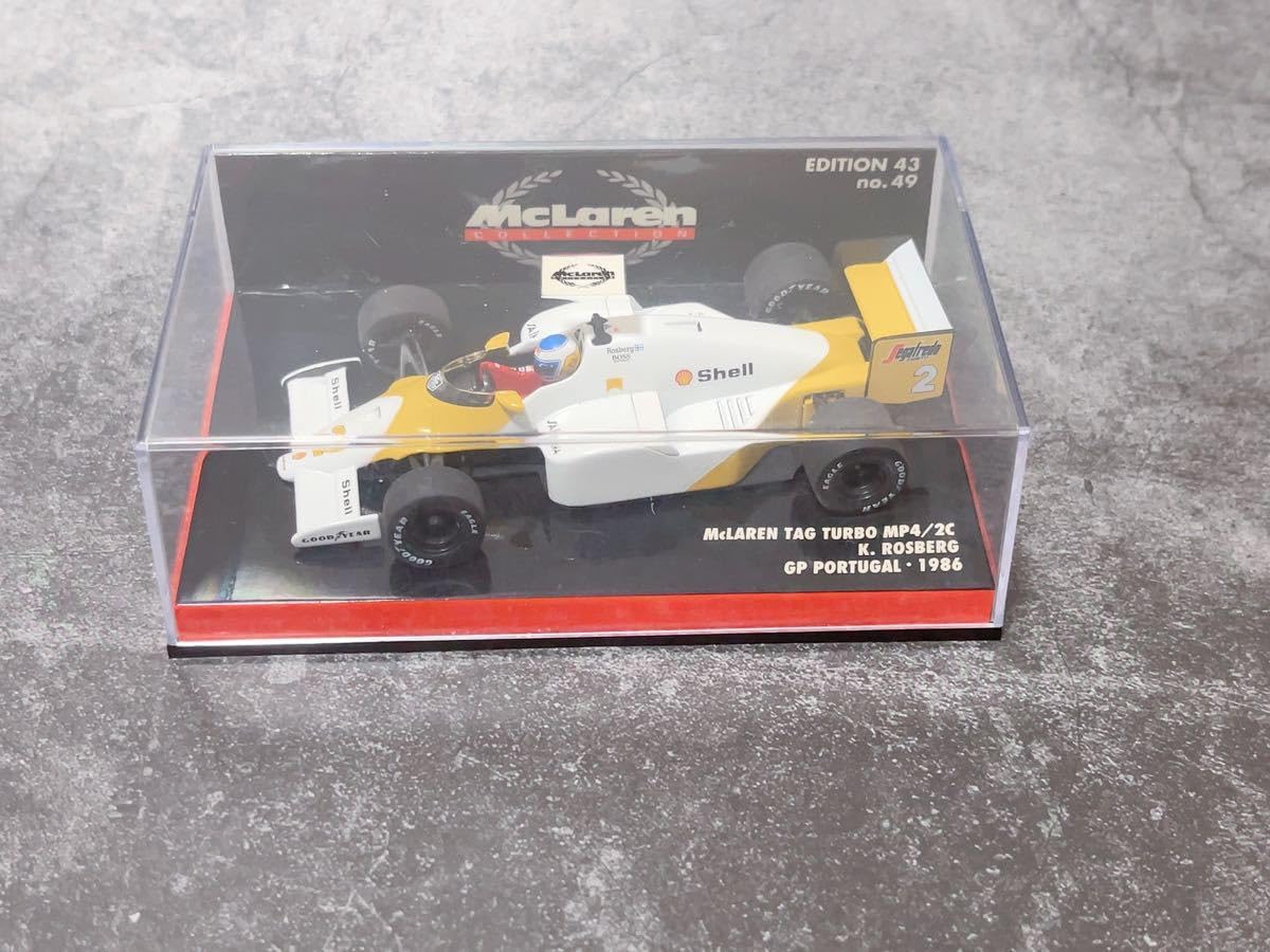 ミニチャンプス 1/43 McLaren MP 4/2 TAG Turbo 美品 F1 model Minichamps 1/43 McLaren MP4/2 Tag Turbo 1984 World