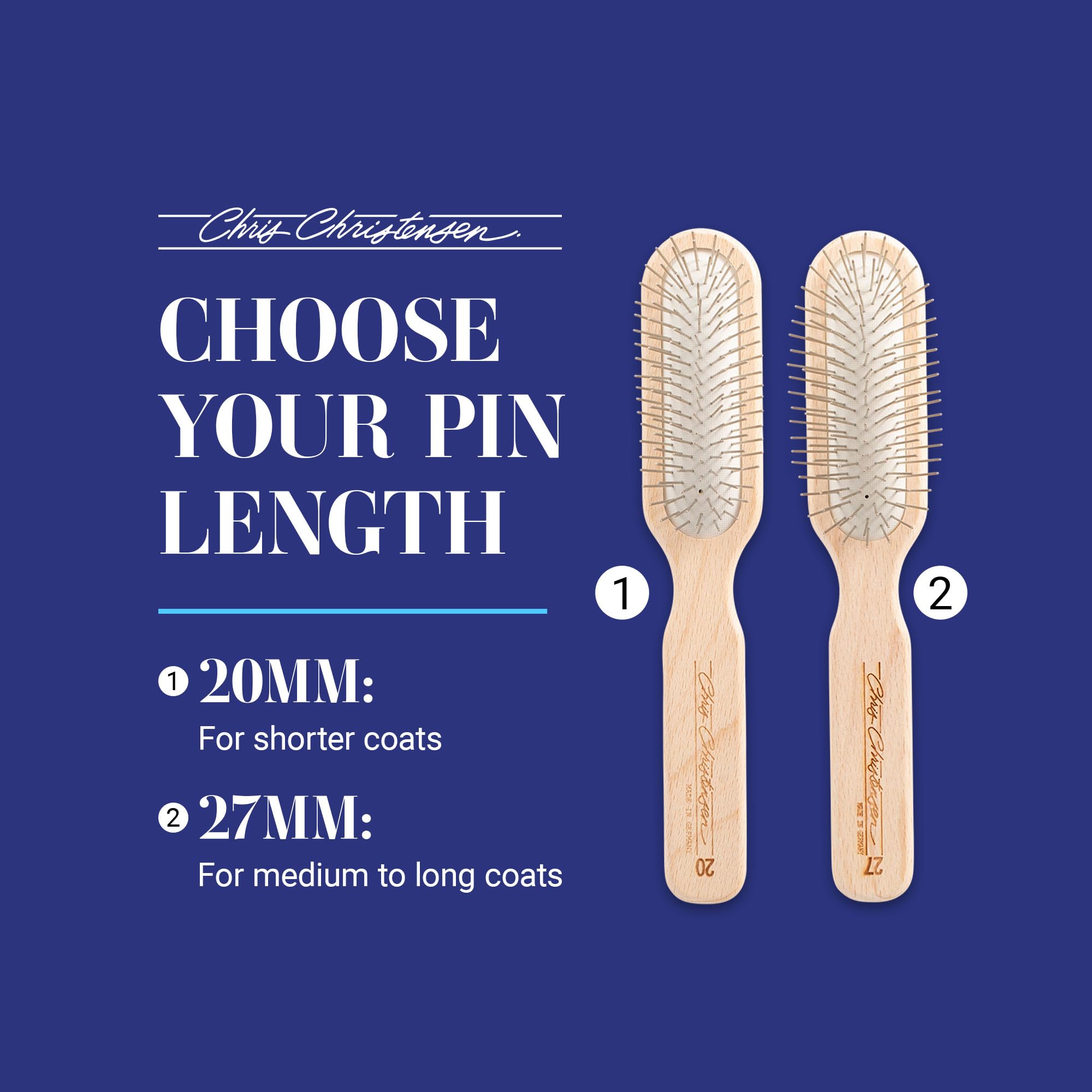Pet Brushes : Amazon.com: Chris Christensen 20 mm Oblong Pin Dog
