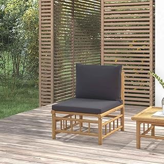 Durable Bamboo Outdoor Seating Set Bamboo Patio Lounge Set with Cushions...