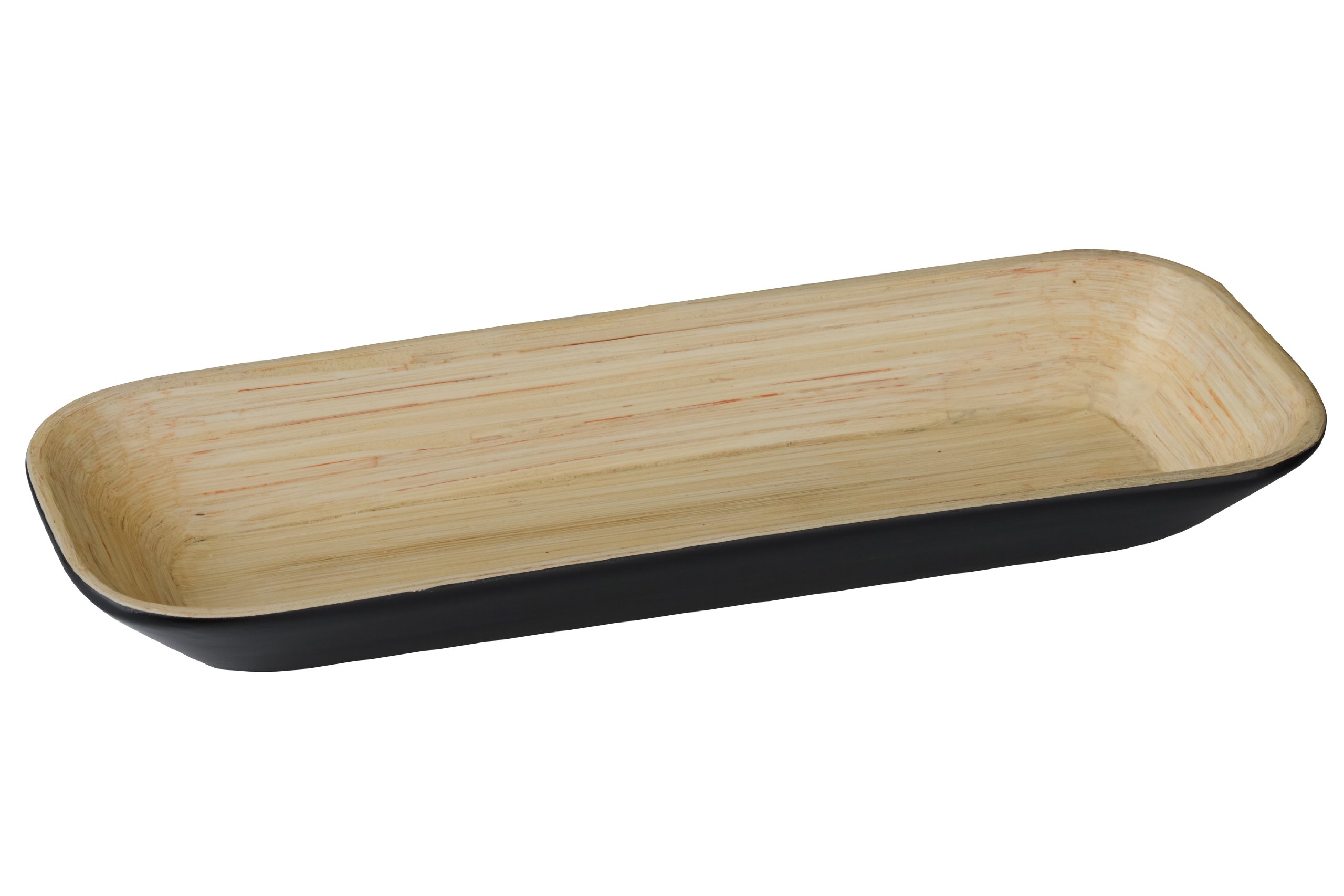 Premier Housewares Kyoto Large Tray - Black - Bamboo - Serving Tray