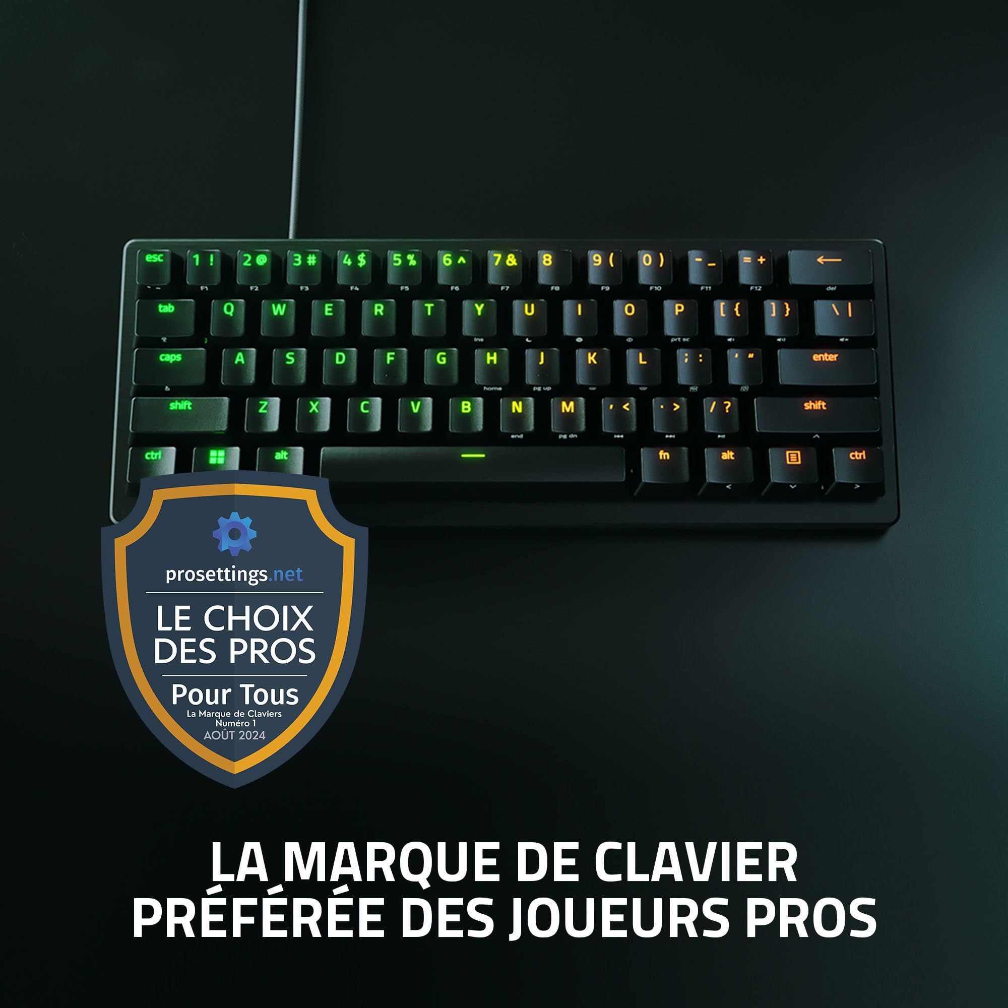 Image secondaire de Razer Huntsman V3 Pro Mini - Clavier Gamer Optique 60% avec Switches Analogiques