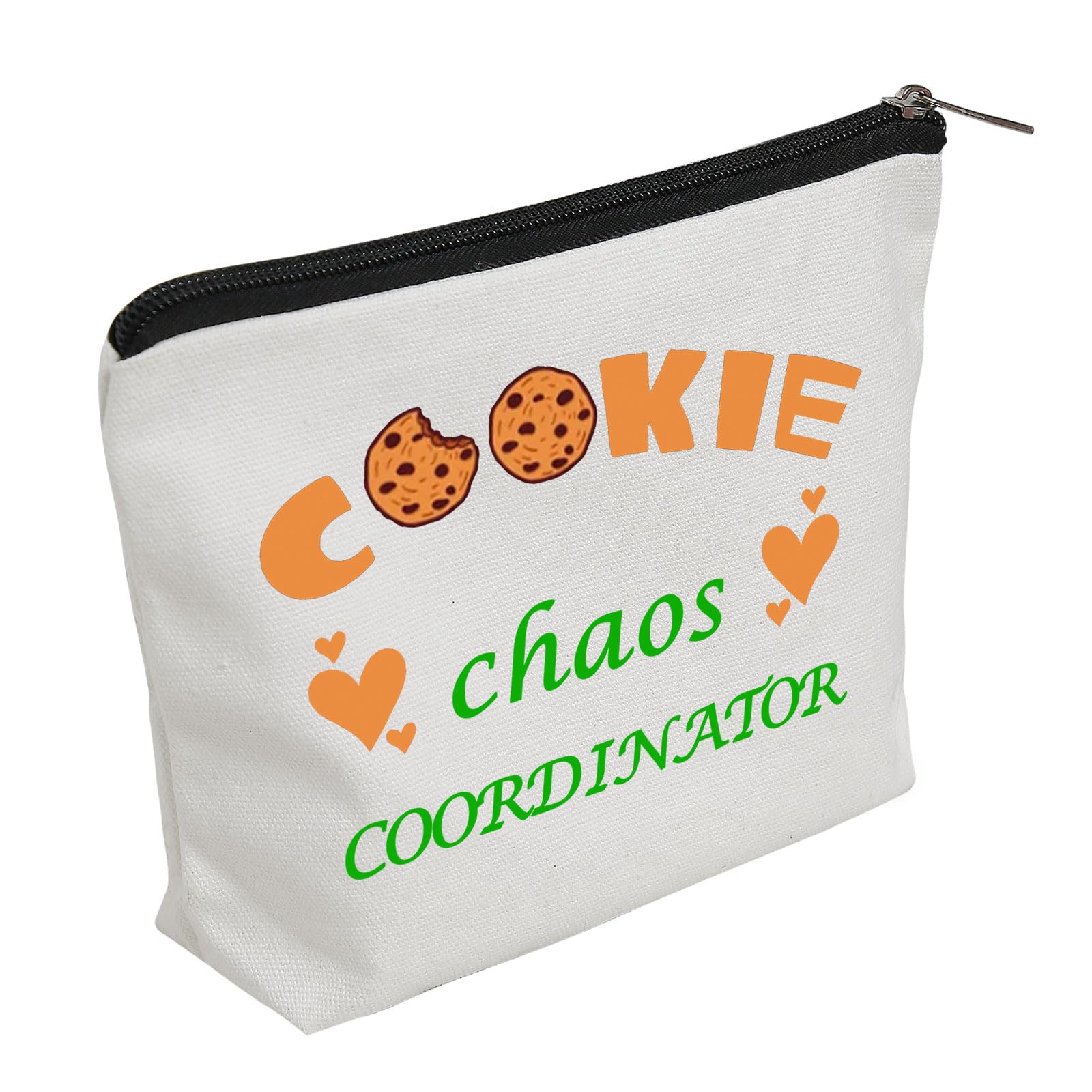 WZJHCLScout Cookie Mom Travel Pouch Cookie Chaos Coordinator Survival Kit Cookie Mama Makeup Bag Girl Scout Chaos Coordinator Appreciation Gift, Cookie Chaos, Fashion