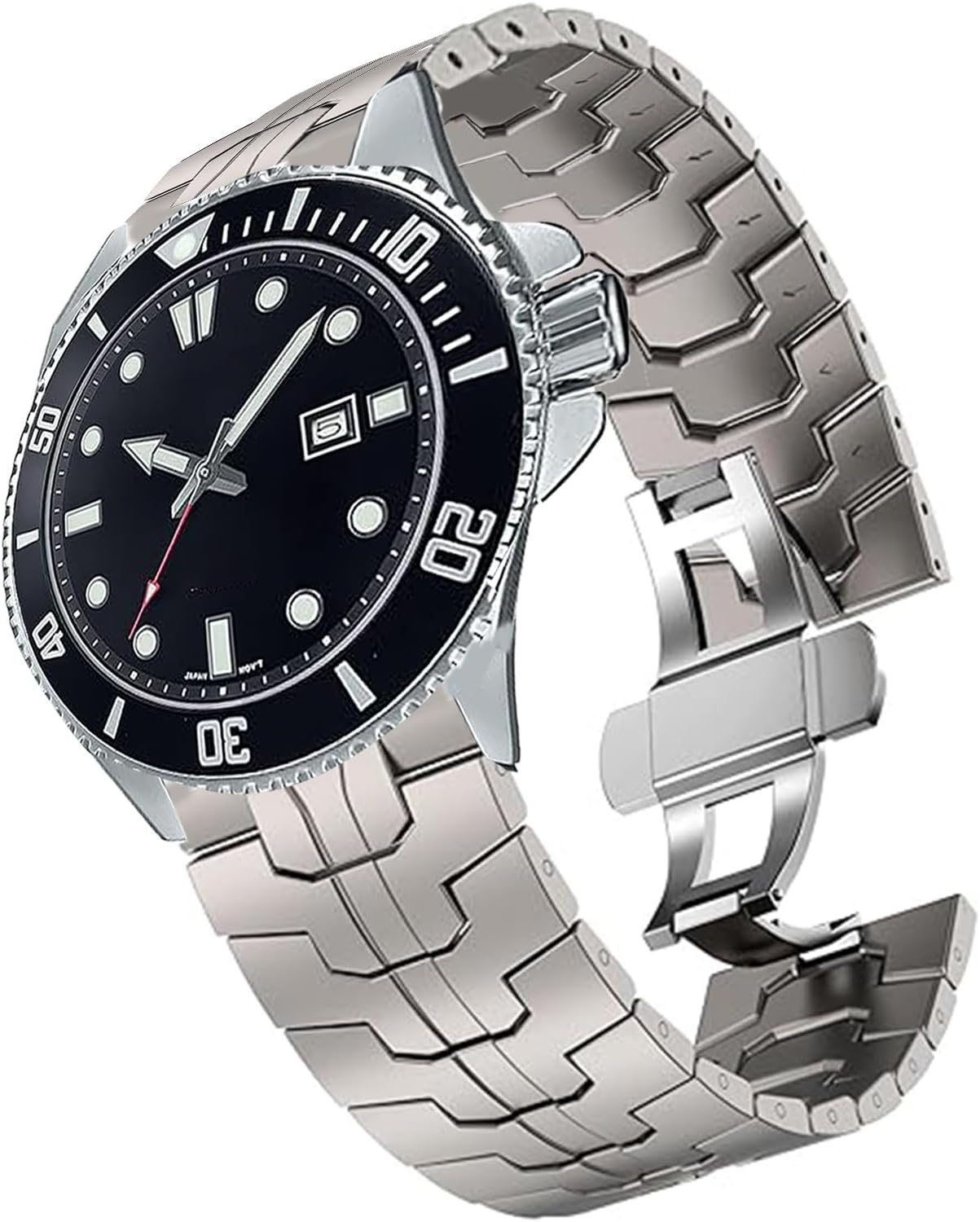 Compatible with Casio MDV106 Bands, Quick Release Stainless Steel Band Metal Strap with Folding Clasp Replacement Strap Compatible with Casio MDV106-1AV / MTP-VD01 Watch