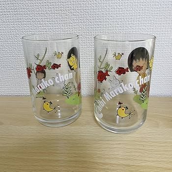 ちびまる子ちゃん　タンブラー4個セット　さくらももこ　グラス レトロ レア　希少 ちびまる子ちゃん タンブラー4個セット さくらももこ グラス