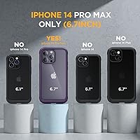 Vista 651 de Miracase - Funda magnética para iPhone 13 Pro Max de 6.7 pulgadas (compatible con MagSafe), transparente, completo, protector de pantalla de vidrio