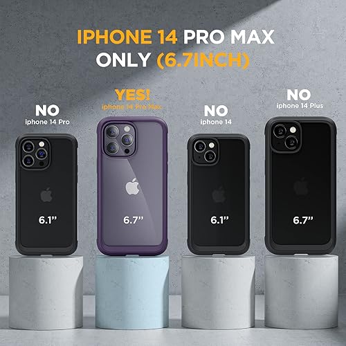 Miniatura 313 de Miracase Glass Series - Funda para iPhone 11 de 6.1 pulgadas, funda resistente de cuerpo completo mejorado con protector de pantalla de vidrio Negro