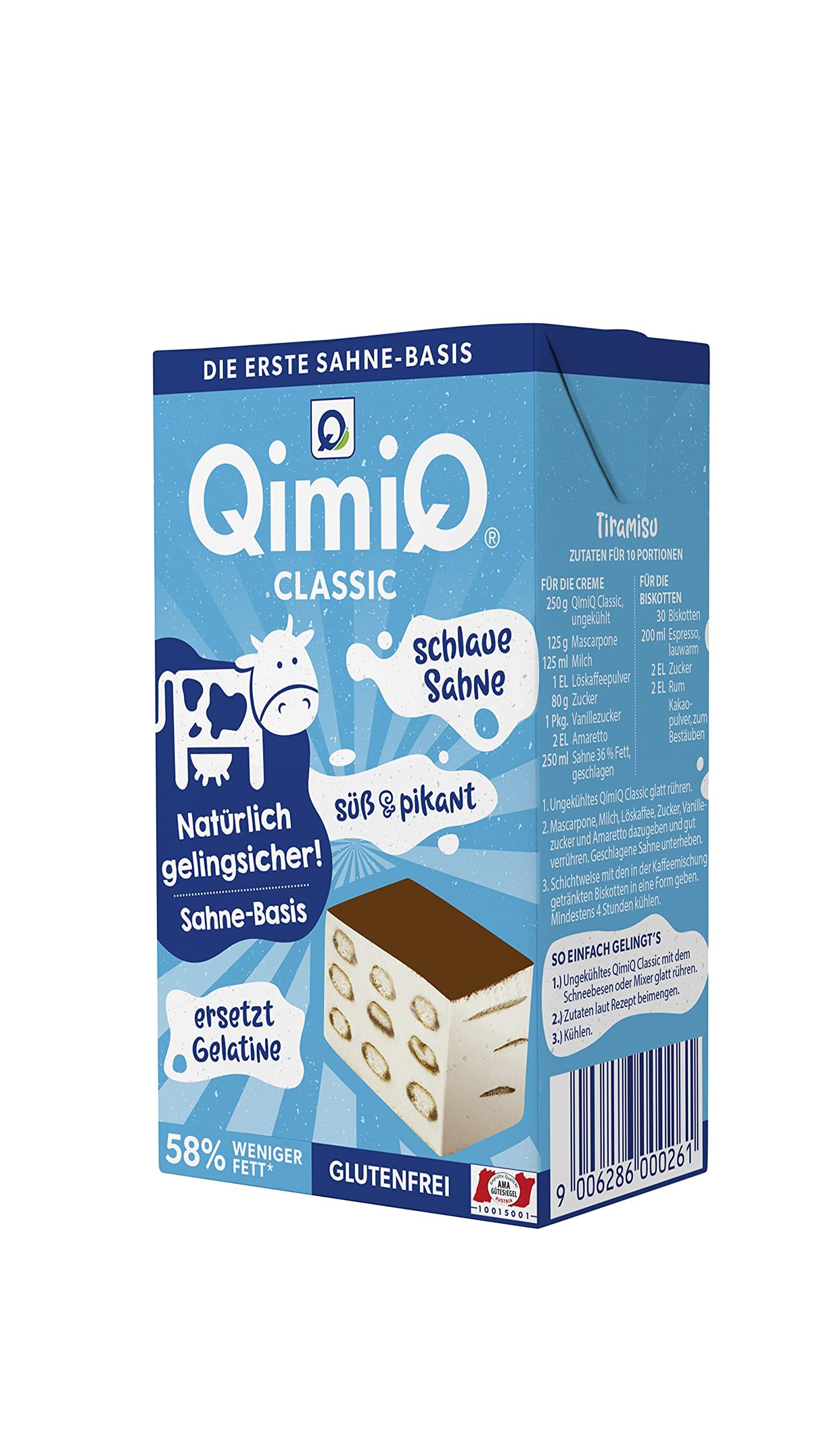 QimiQ Classic natürliches Sahneprodukt Natur 3x250g