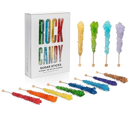 Miniatura 8 de 24 Unidades de palitos de azúcar cristalizados Rock Candy surtidos  11 sabores  La compra incluye una guía gratuita cómo armar una mesa dulce de