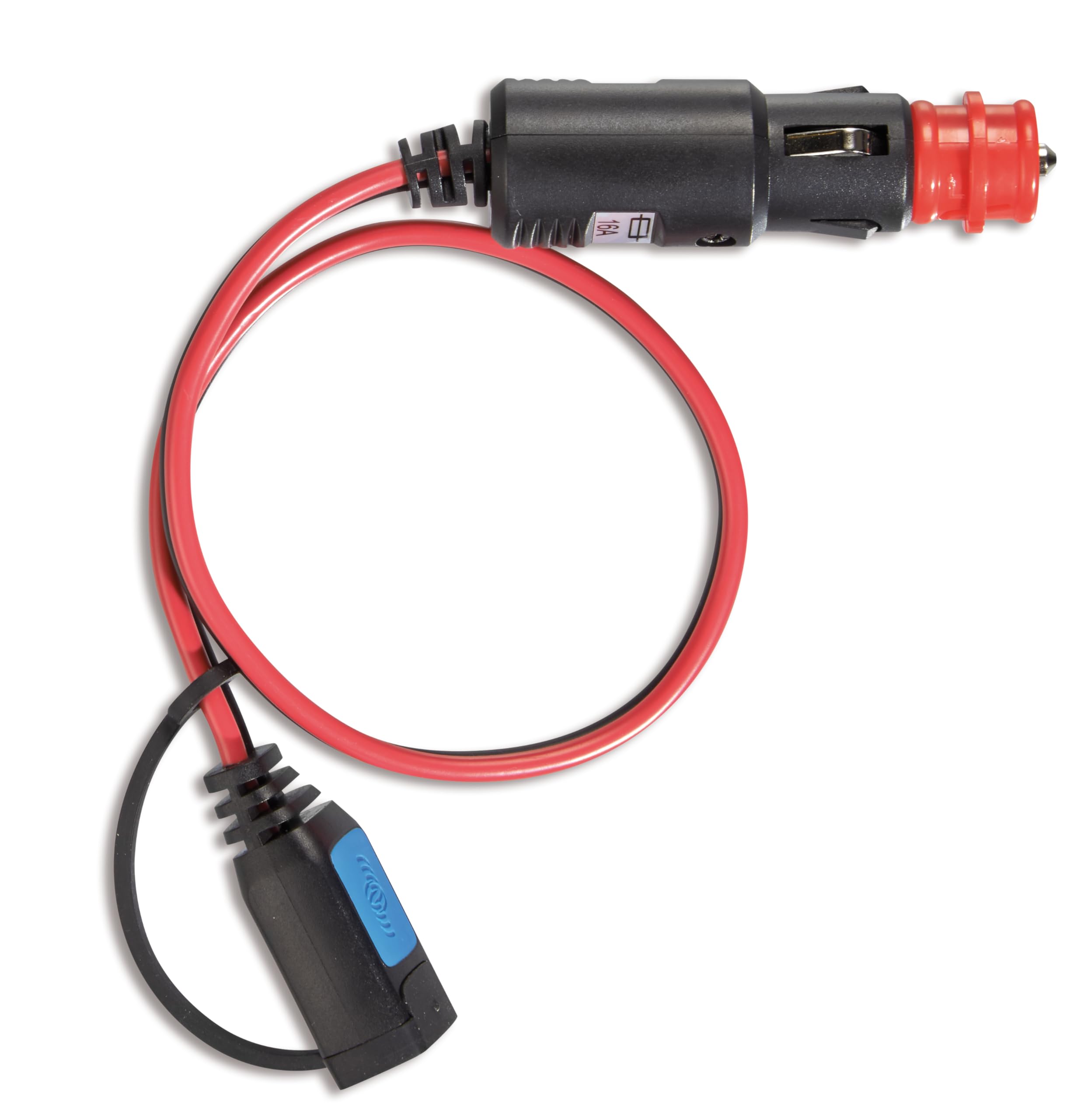 Victron Energy 12-Volt Cigarette Lighter Plus Plug for Blue Smart IP65 Battery Chargers (16 amp fuse)