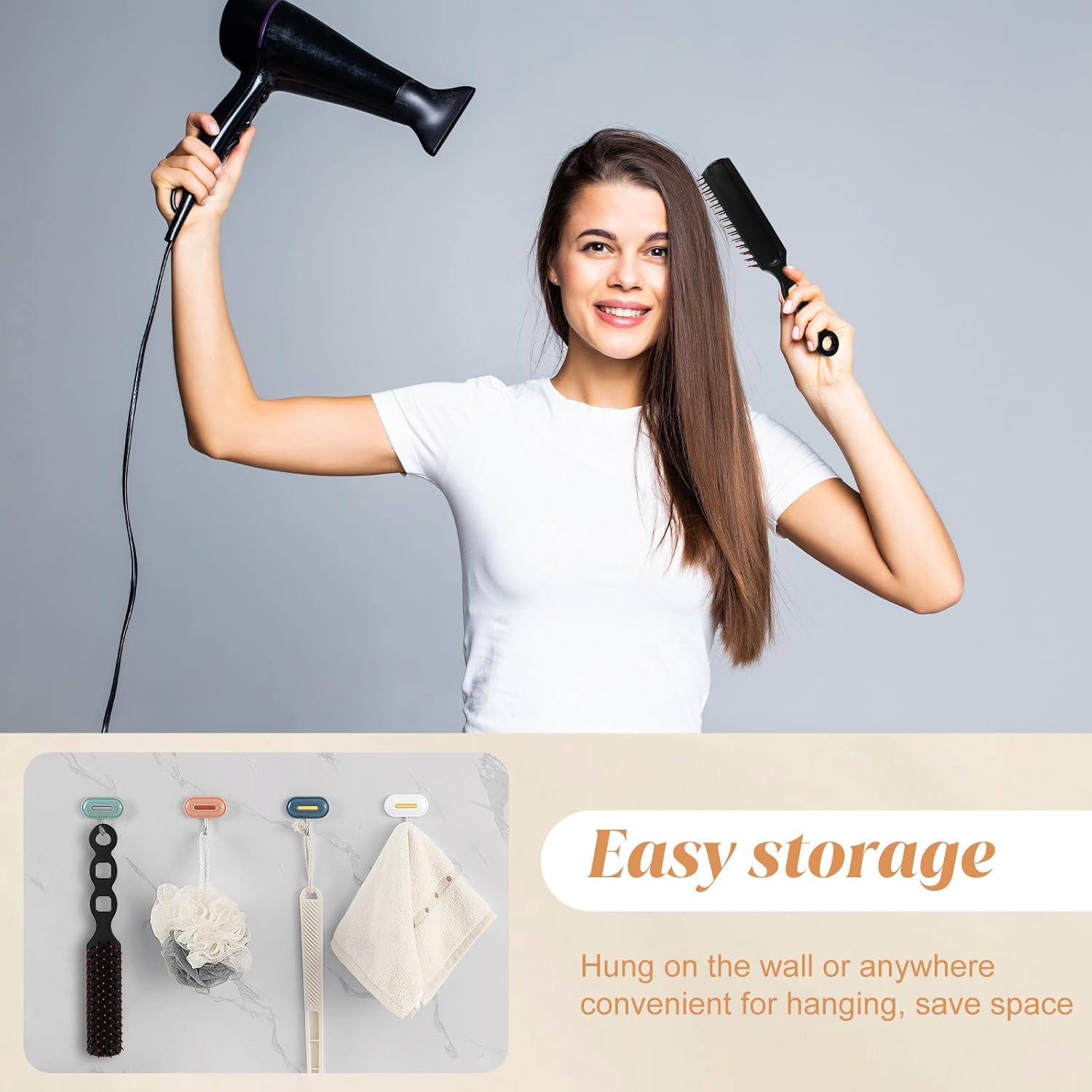 60 Packs Bulk Hair Brushes for Homeless Individually Wrapped Disposable Travel Hair Brush for Women Suitable for Homeless Shelter Hotel Nursing Home Charity Church (7.5 x 1.4 Inch) - Image 6