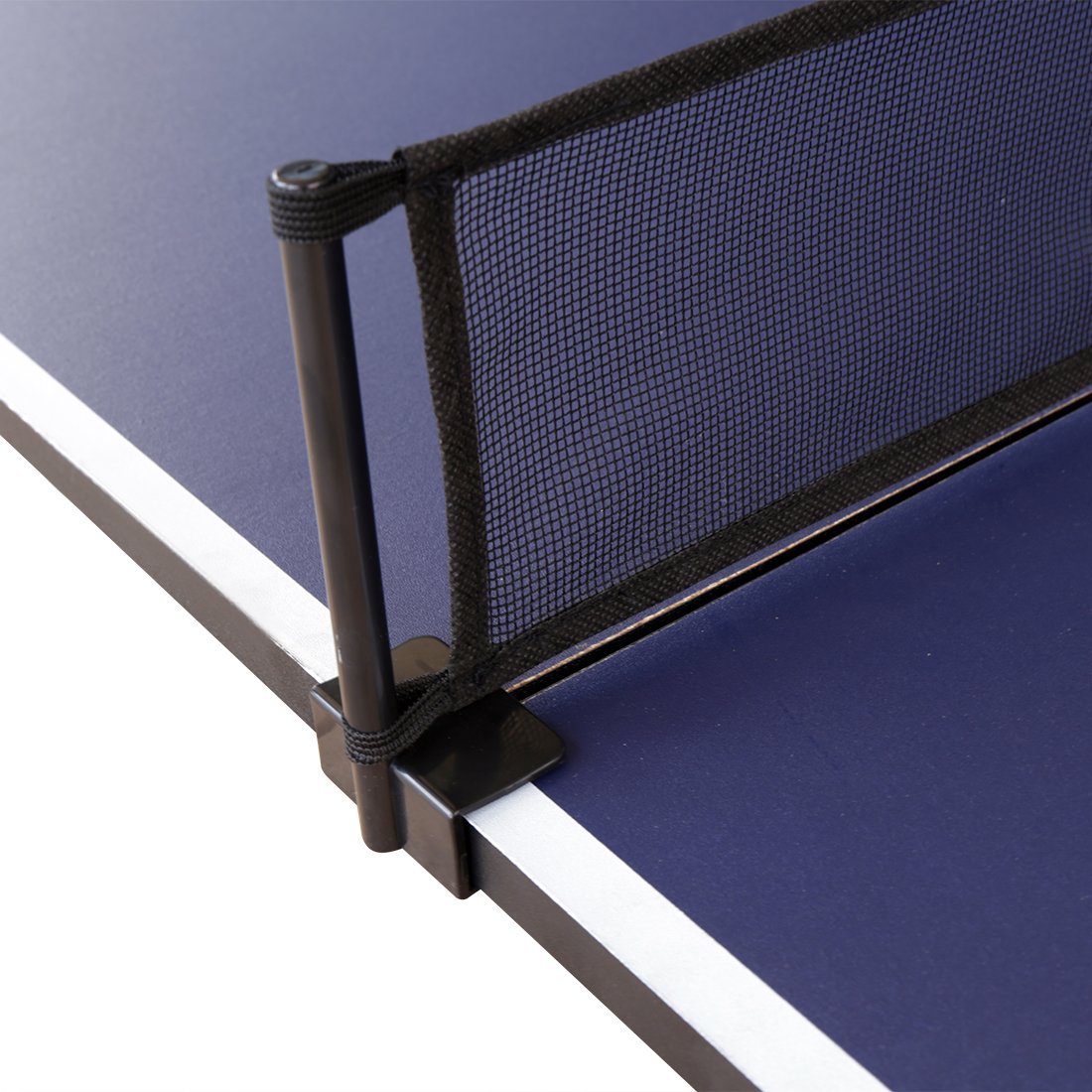 HLC Faltbar Tischtennistisch Tischtennisplatte Top klappbar Indoor inklusive Netz 9ft 274 * 152 * 1.5 cm Ergänzung zu Billiardtisch blau