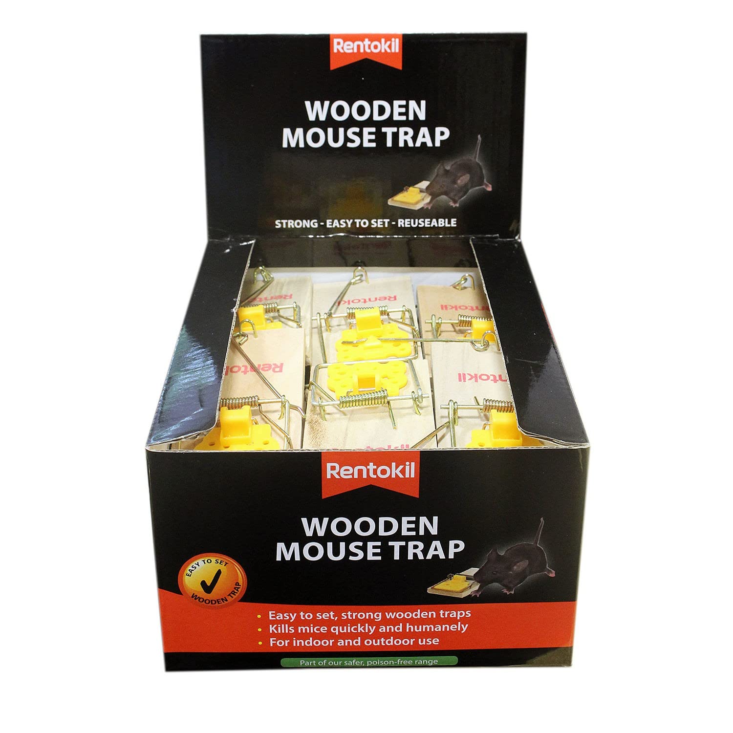Rentokil Wood Pwl01 Mouse Trap