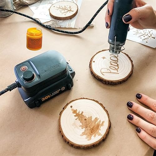 Miniatura 2 de JAJADO Pasta para quemar madera y mini espátula, gel de quema de madera de 4 onzas para rebanadas de madera, lienzo, mezclilla, tableros de madera