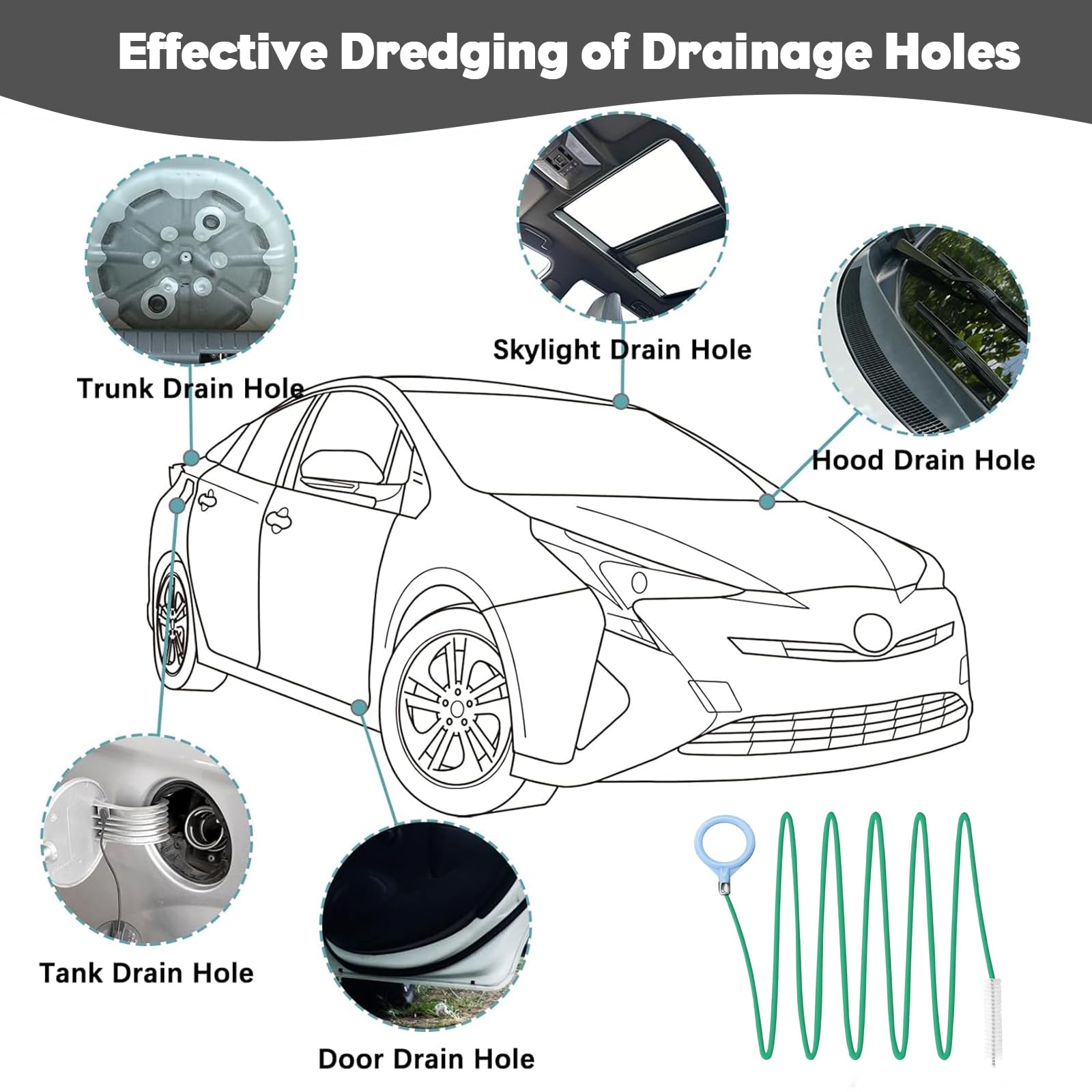 Spazzola Per Pulizia Tubi Di Scarico Auto - Per Tettucci Apribili E Fori, Acciaio - Foto 11