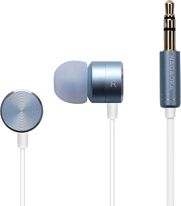 NAGAOKA P908 PGN High Resolution Compatible Inner Earphones, Pastel Green