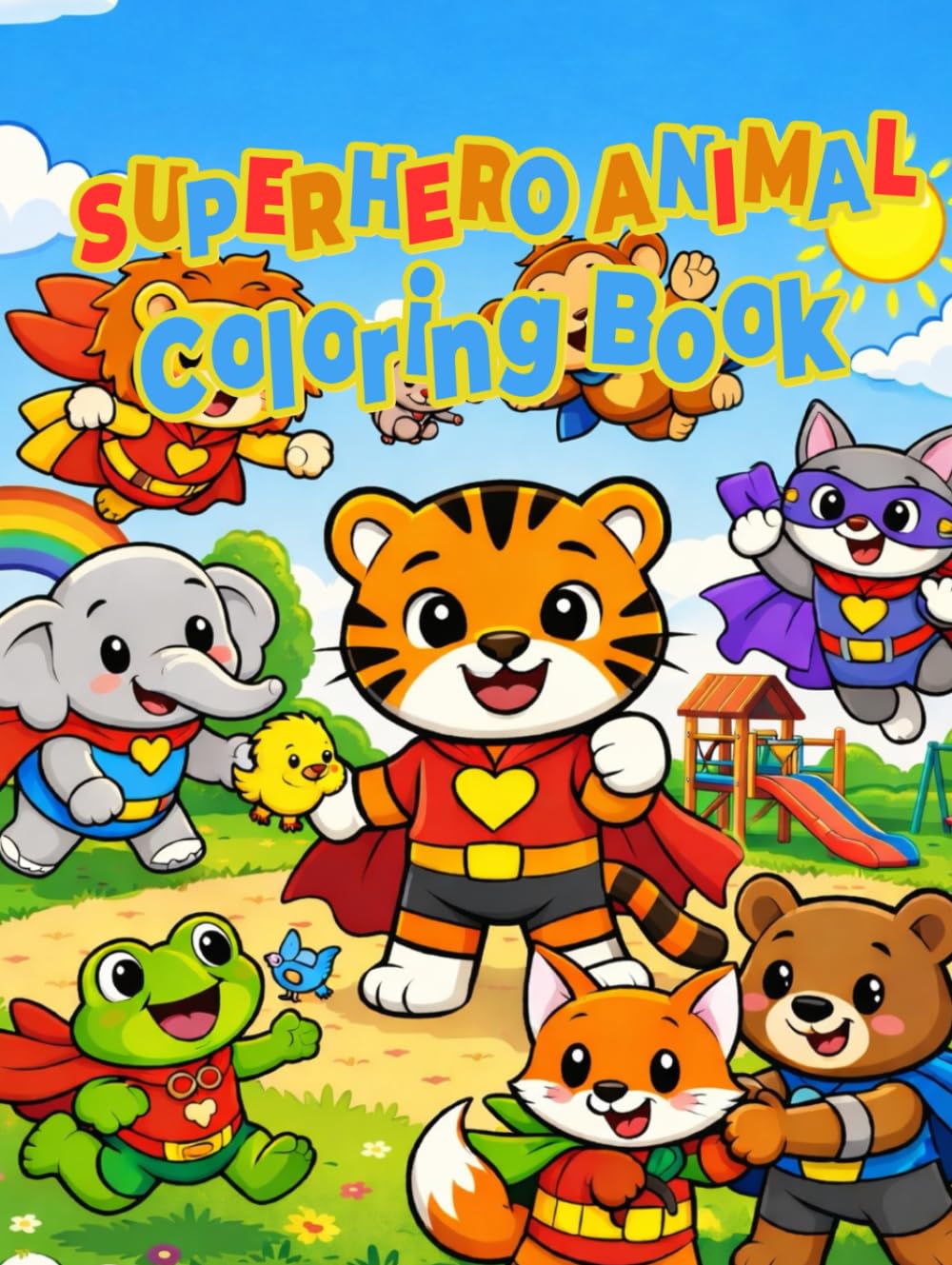 Superhero Animal: Coloring Book