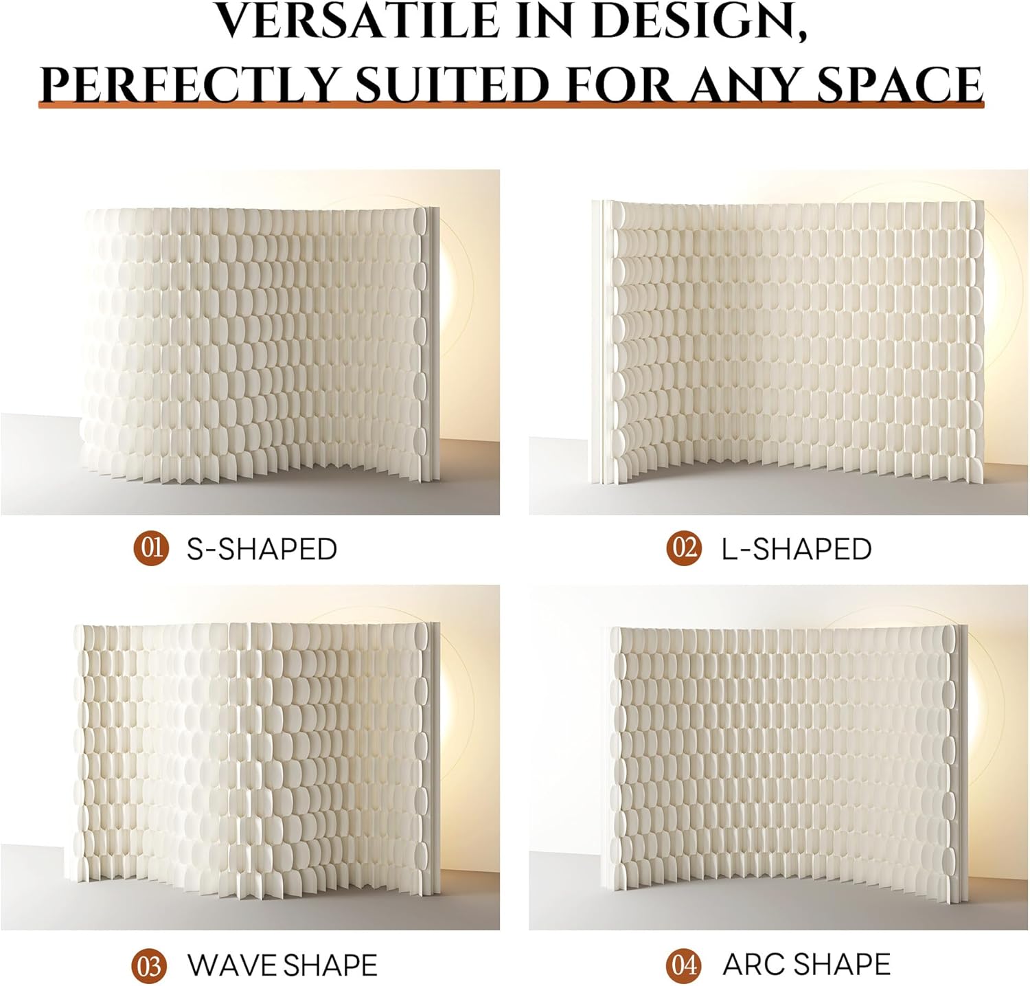 Paper Room Divider Retractable Room Dividers Folding Privacy Screens Paper Partition Wall Divisor de Habitaciones for Home/Office/Clothing Store/Enterprise Office,Trade Show,Rhombus