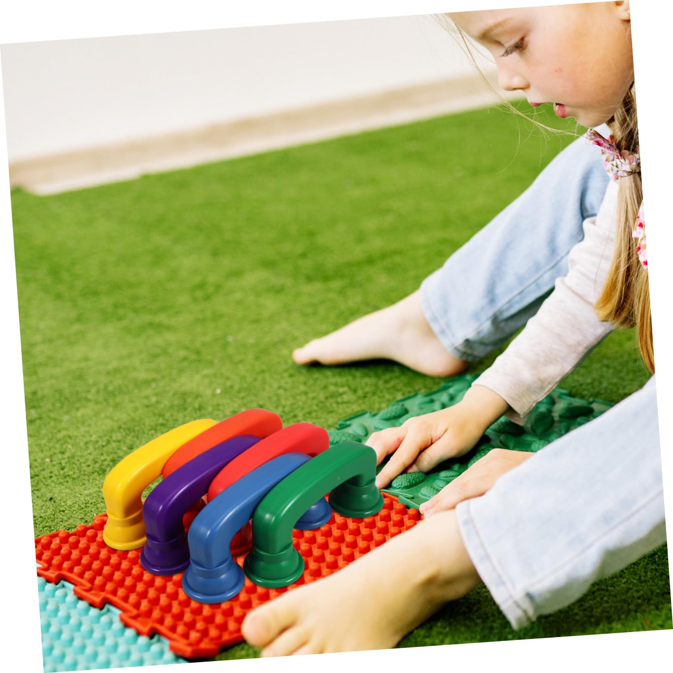 Abaodam Giocattolo Educativo Telefono Sussurrante in Plastica ABS Set da 12 Pezzi Colorati Compatto e Resistente per Sviluppo Udito e Concentrazione Piccoli per Attività Ludiche e