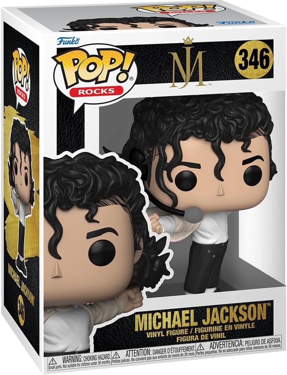 POP Funko Rocks: Michael Jackson - Super Bowl Halftime Show Vinyl Figure (Bundled with Compatible Box Protector Case), Multicolored, 3.75 inches