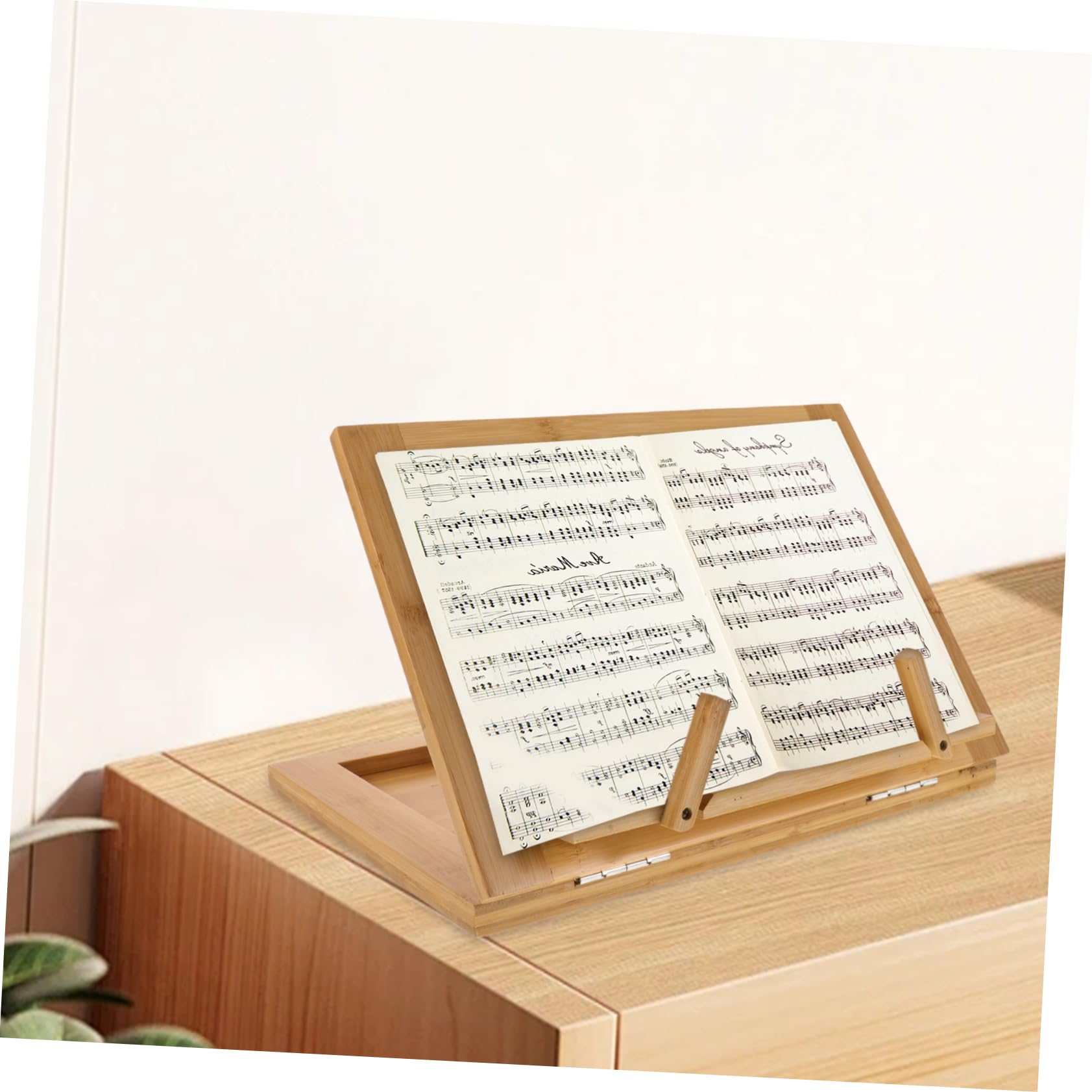 Toyvian Supporto Musicale Per Libri e Partiture Struttura Robusta e Versatile Per Pianoforte Chitarra e Lettura Stand Da Tavolo Per Musica e Testi Naturale