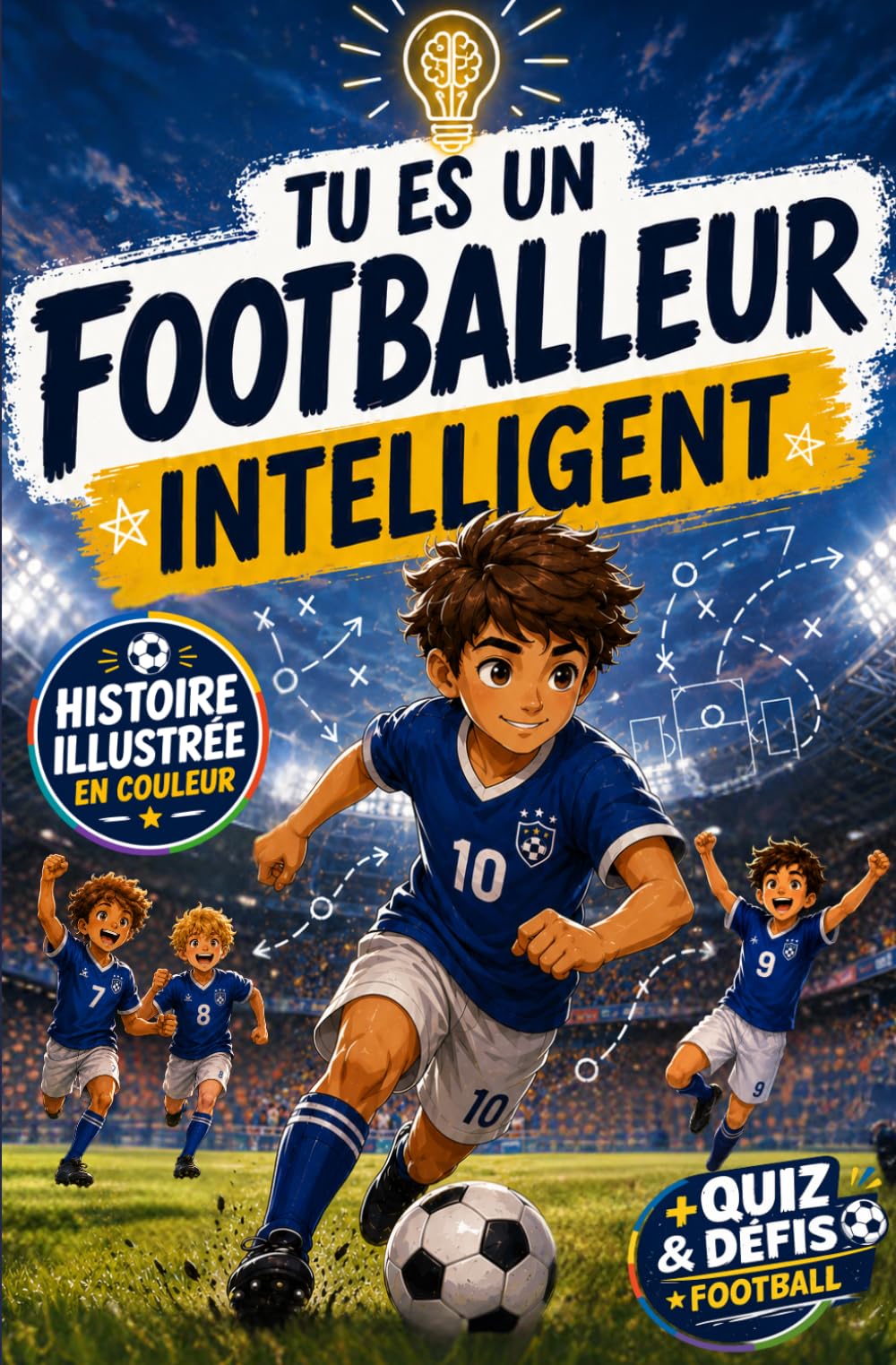 Tu es un footballeur intelligent: Développe ton esprit de champion de foot ! Roman illustré pour apprendre la stratégie, la tactique et l'intelligence ... et activités football entre chaque chapitre.