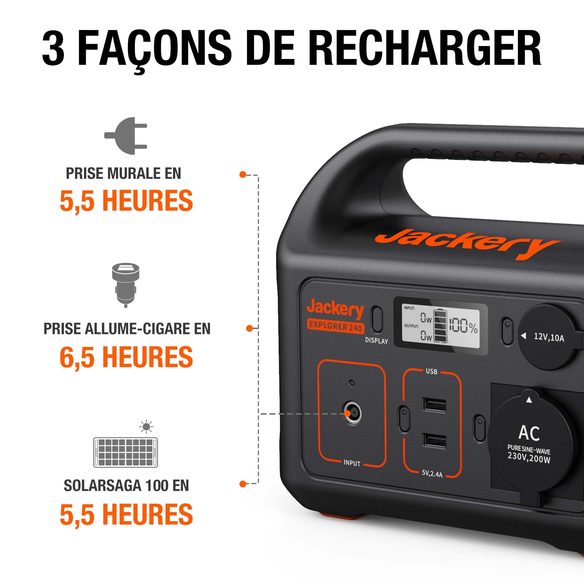 Powerstation Jackery Explorer 240 Wh (Neu (gemäss Beschreibung)) in für Powerstation Jackery Explorer 240 Wh (Neu (gemäss Beschreibung)) in für