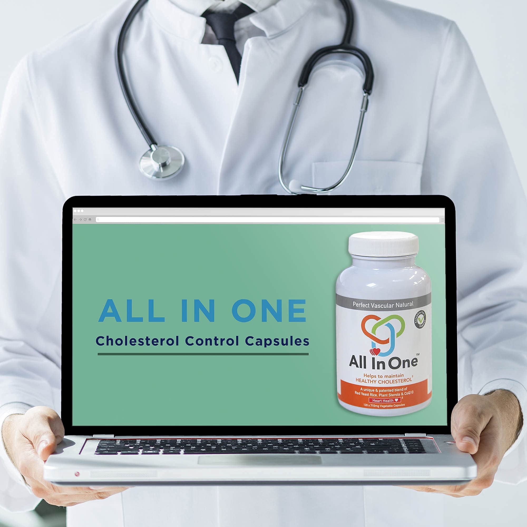 All in One Heart Health Supplement with Red Yeast Rice and Plant Sterols to Lower Cholesterol