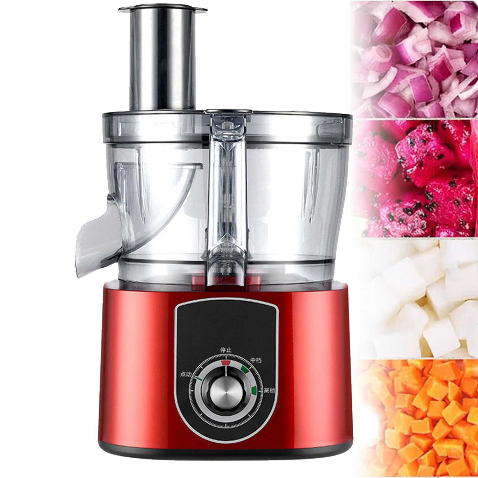 GTHTUHFD Electric Vegetable Dicer Slicer Electric Vegetable Slicer Electric Vegetable Cube Cutter, Electric Vegetable Cube, Commercial Vegetable Chopper Dice Cutter, Automatic Onion Po