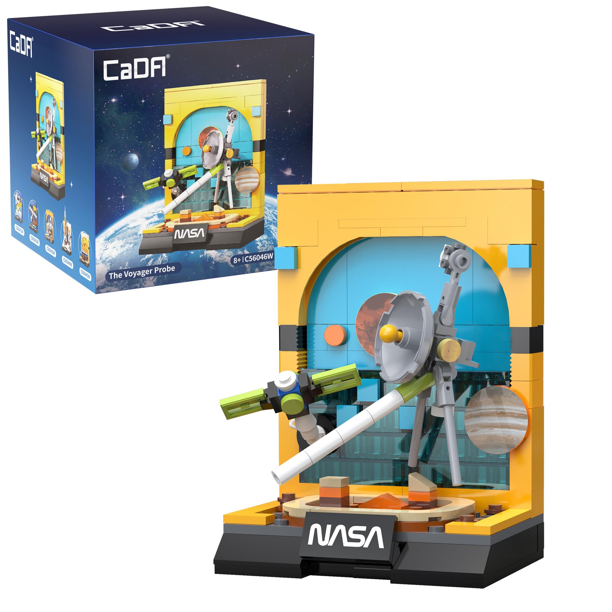 CaDA NASA The Voyager Probe Space Display Scene - 149 Pieces - Self-Build Brick Building Block Model C56046W