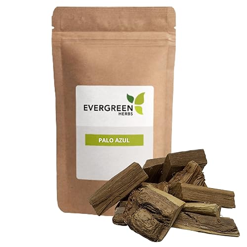 Evergreen Herbs Palo Azul 8 oz. - Madera de riñón, polistachya Eysenhardtia, palo azul, artesanía salvaje, ideal para desintoxicación, bolsa