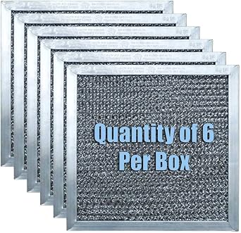 681F Filter, 3/8 x 6 13/16 x 6 13/16 Package of 6