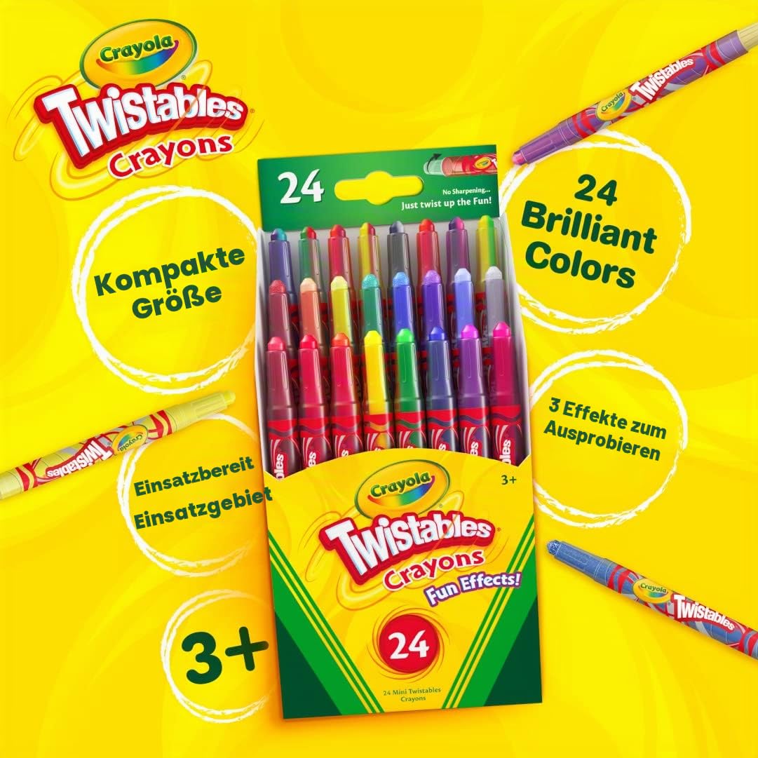Crayola 24 Mini Twistables Special Effect Crayons