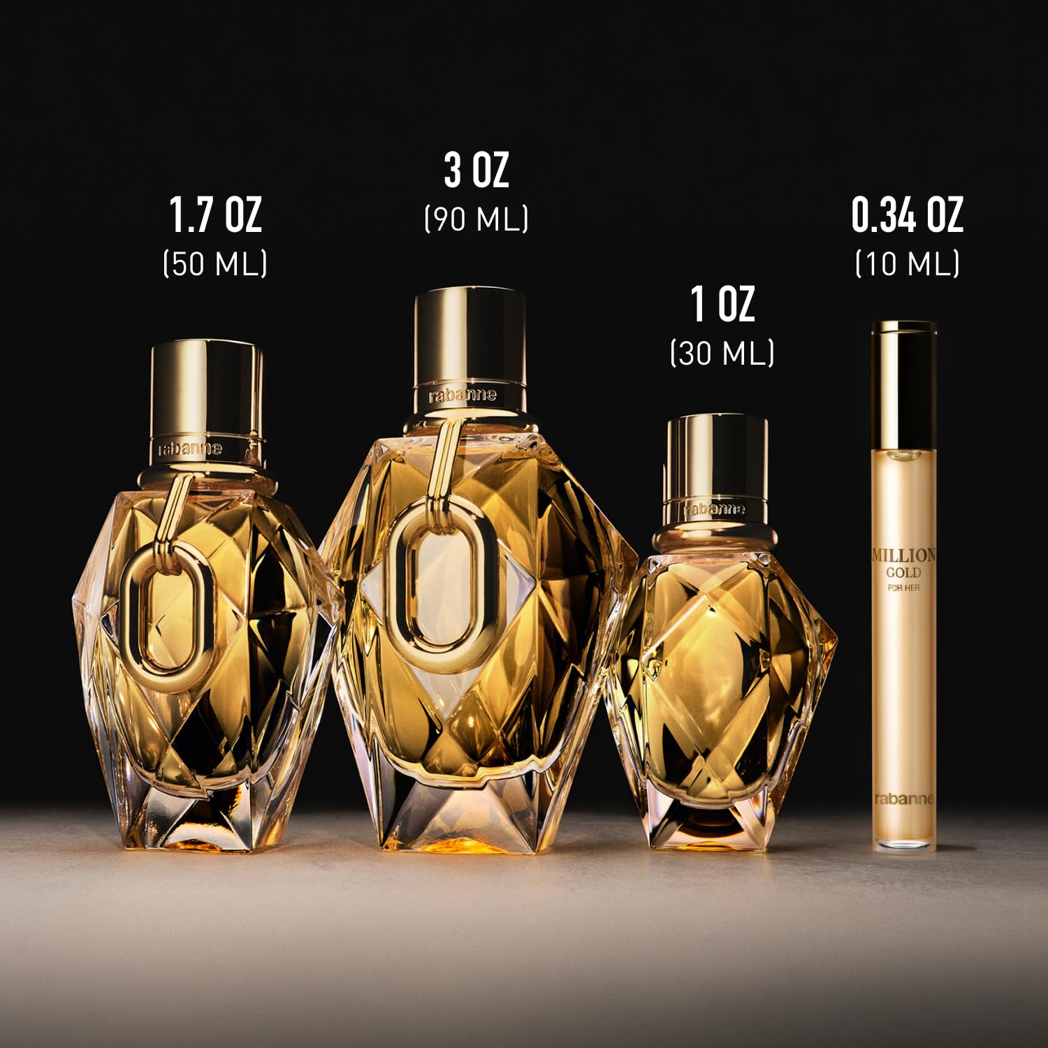 Million Gold by Paco Rabanne for Women - 3 oz EDP Spray