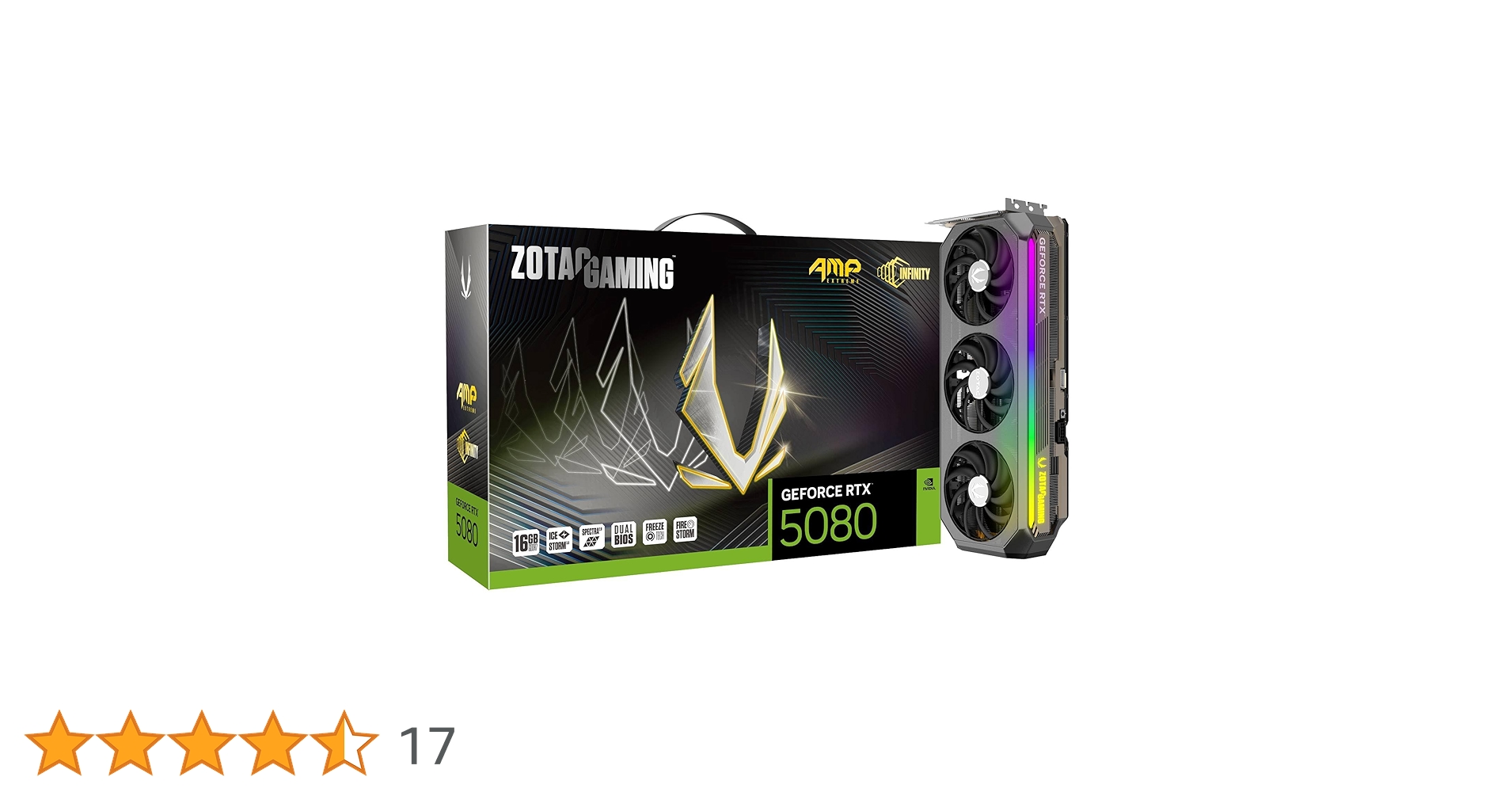ZOTAC Gaming GeForce RTX 5080 AMP Extreme Infinity DLSS 4 16GB