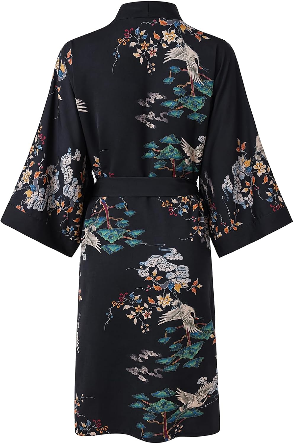 Ledamon Women's Kimono Short Robe for Women - Pocket Floral Bathrobe Nightgown - Image 2