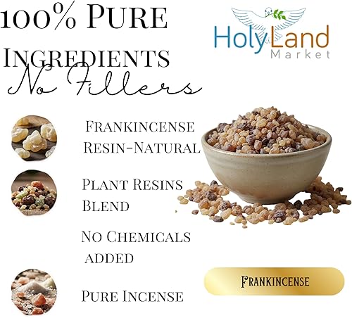 Miniatura 4 de Auténtico incienso de incienso de Tierra Santa – Aroma sagrado del Santo Sepulcro y las Iglesias de Natividad – Hecho a mano por monjes del Monte
