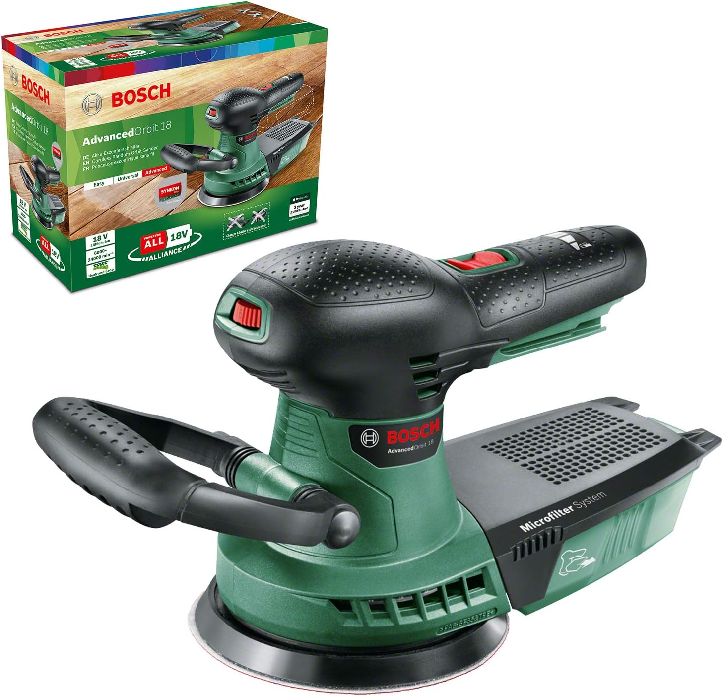PONCEUSE EXCENTRIQUE SANS Fil 18V - Plateau De 125 Mm - Sans Batterie