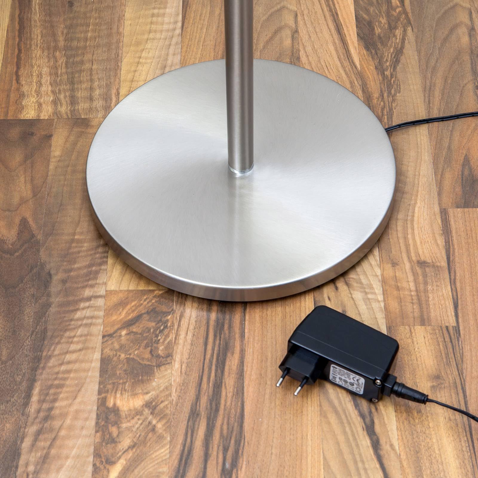 LED Lámpara de pie 'Malea'con dimmer táctil (Moderno) en Gris hecho de Metal e.o. para Salón & Comedor (1 llama,) de Lindby | lámpara LED de pie, lámpara de pie, lámpara de pie
