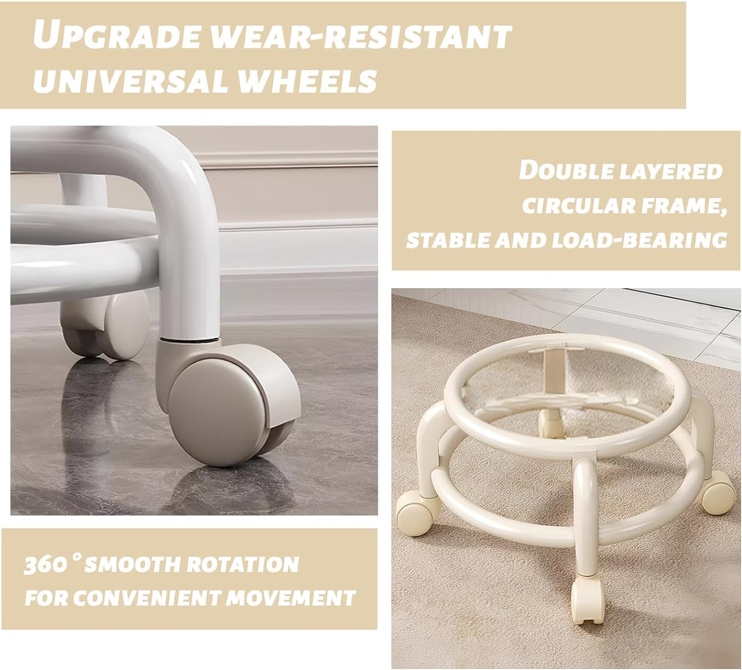 Meneflix Pedicure Stools for Nail Tech, Short Height Stool Swivel Chair with Backrest for Salon, Spa, Massage, Tattoo, Esthetician, Shop, Kitchen (White) Meneflix Pedicure Stools for Nail Tech, Short Height Stool Swivel Chair with Backrest for Salon, Spa, Massage, Tattoo, Esthetician, Shop, Kitchen (White)