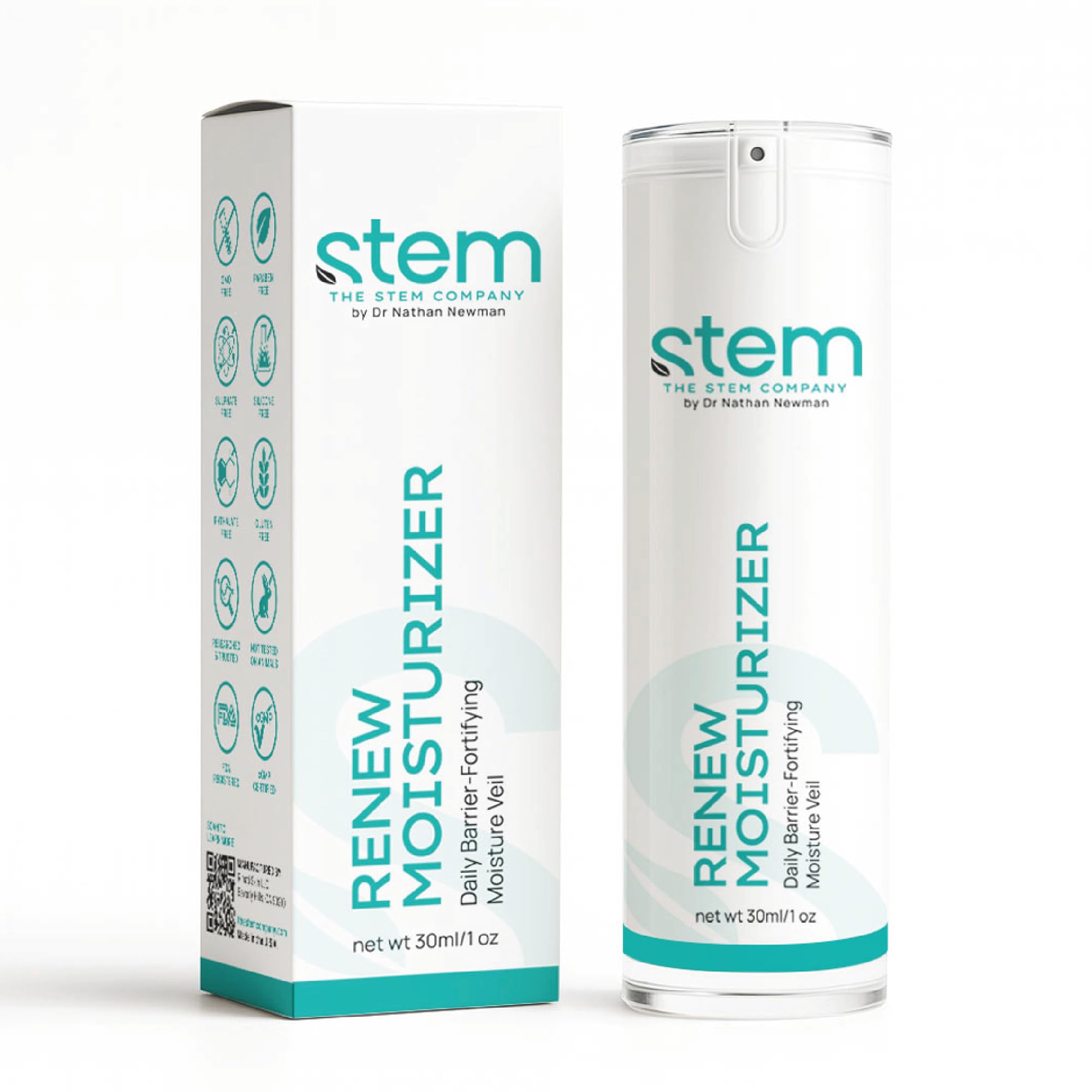 STEM Natural Intelligence ReNew Cream, Daily Face Moisturizer Cream, Luxury Facial Moisturizer for Women and Men, Premium Facial Skin Care Products